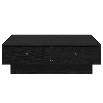 Soffbord Svart Ek 90 x 90 x 28 cm