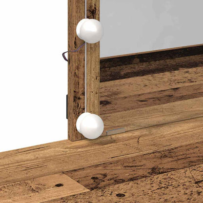 Sminkbord Gammalt trä 100 x 40 x 130 cm Konstruerat trä