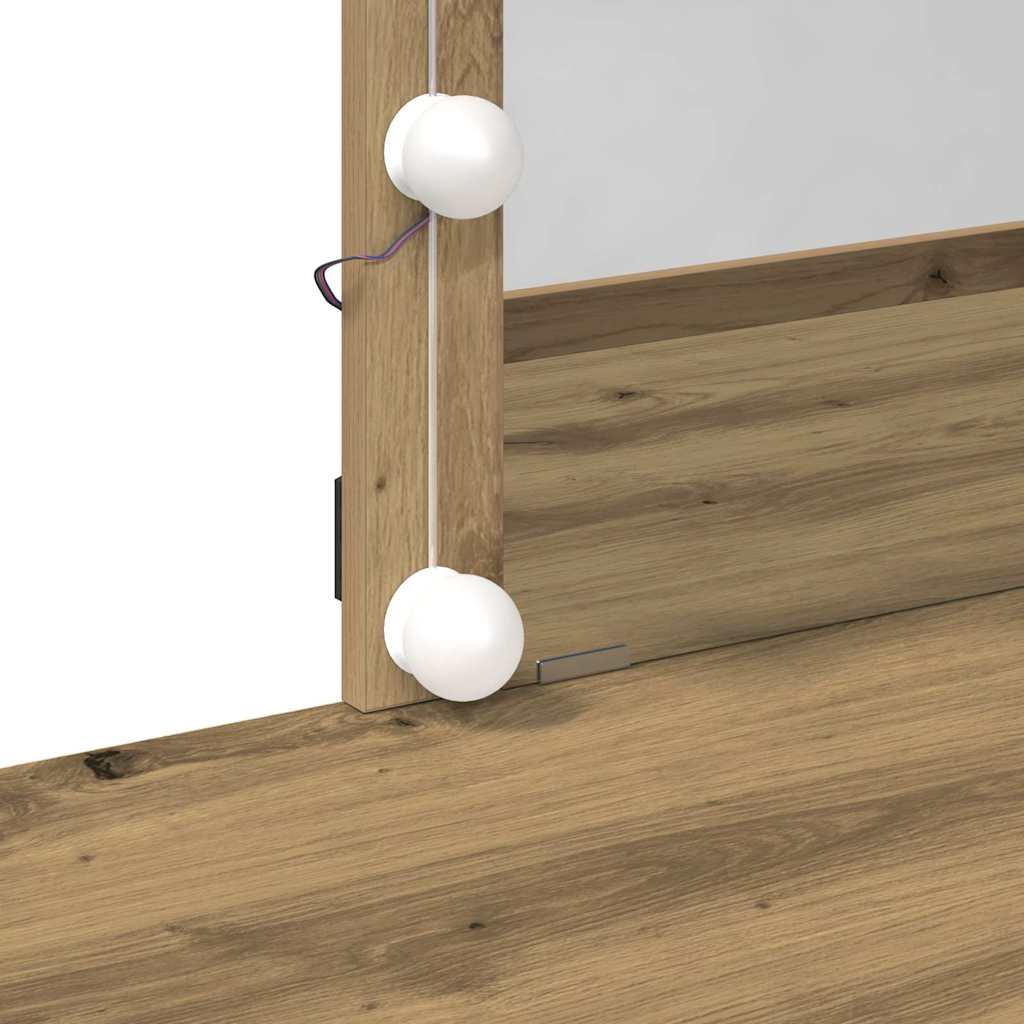 Sminkbord med låda artisan ek 100 x 40 x 130 cm Konstruerat trä