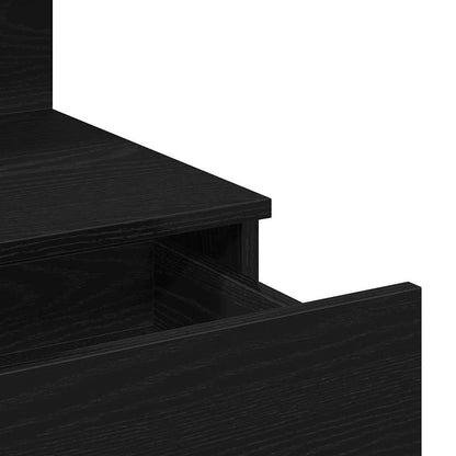 Sminkbord Svart Ek 100 x 40 x 130 cm