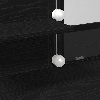 Sminkbord Svart Ek 100 x 40 x 130 cm