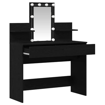 Sminkbord Svart Ek 100 x 40 x 130 cm