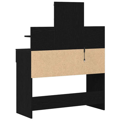 Sminkbord Svart Ek 100 x 40 x 130 cm