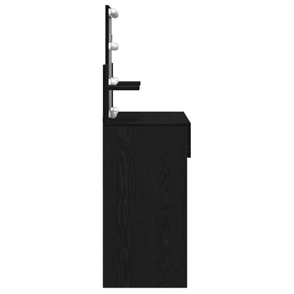 Sminkbord Svart Ek 100 x 40 x 130 cm