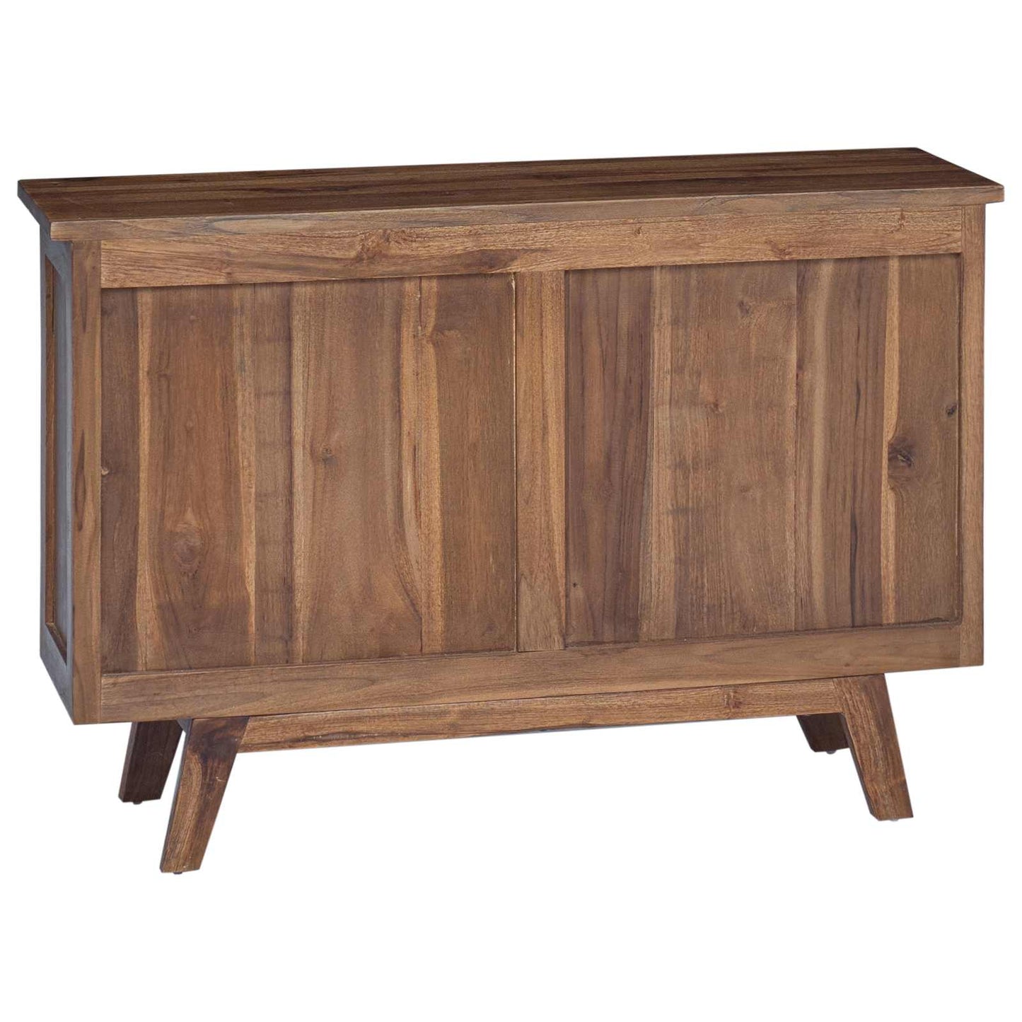 Sideboard med låda Naturfärg 100 x 30 x 68 cm Massivt teakträ