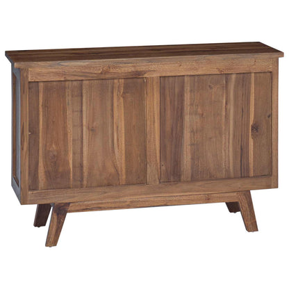 Sideboard med låda Naturfärg 100 x 30 x 68 cm Massivt teakträ