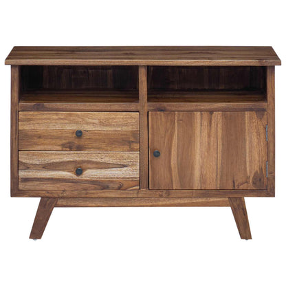 Sideboard med låda Naturfärg 100 x 30 x 68 cm Massivt teakträ