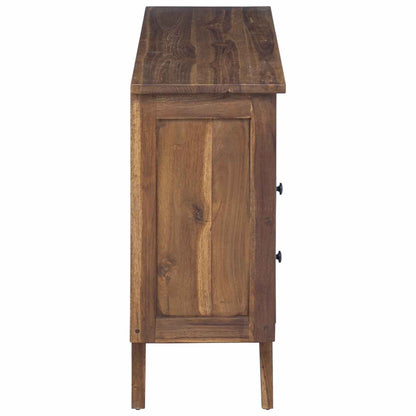 Sideboard med låda Naturfärg 100 x 30 x 68 cm Massivt teakträ