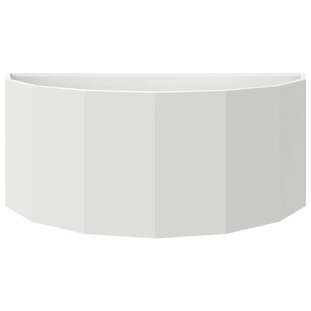 Utomhus Blomkruka Metall Vit 90 x 45 x 35 cm Stål