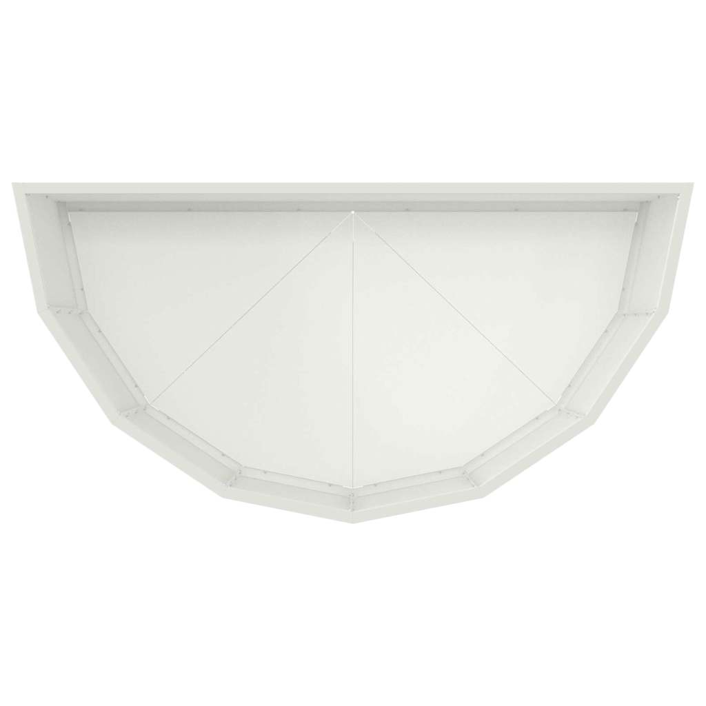 Utomhus Blomkruka Metall Vit 90 x 45 x 35 cm Stål