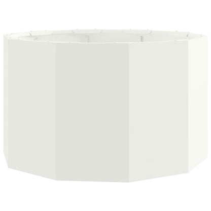 Utomhus Blomkruka Metall Vit 60 x 60 x 35 cm Stål