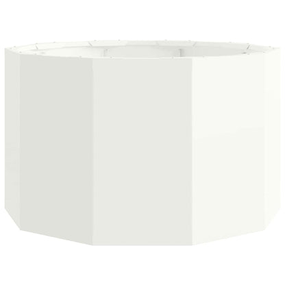 Utomhus Blomkruka Metall Vit 60 x 60 x 35 cm Stål
