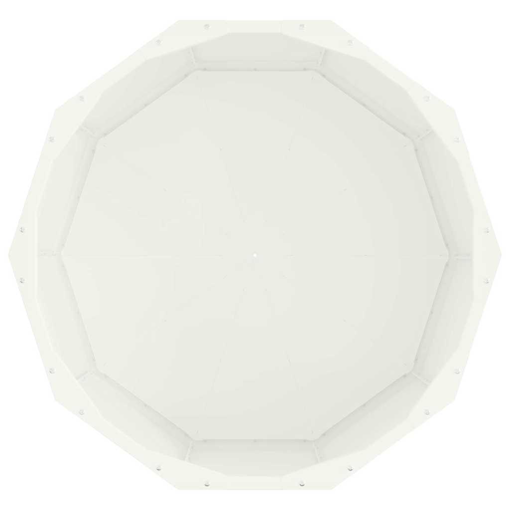Utomhus Blomkruka Metall Vit 60 x 60 x 35 cm Stål