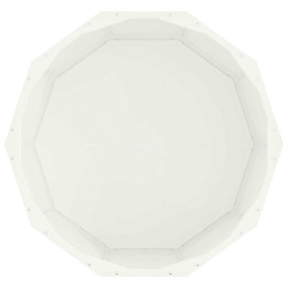 Utomhus Blomkruka Metall Vit 60 x 60 x 35 cm Stål