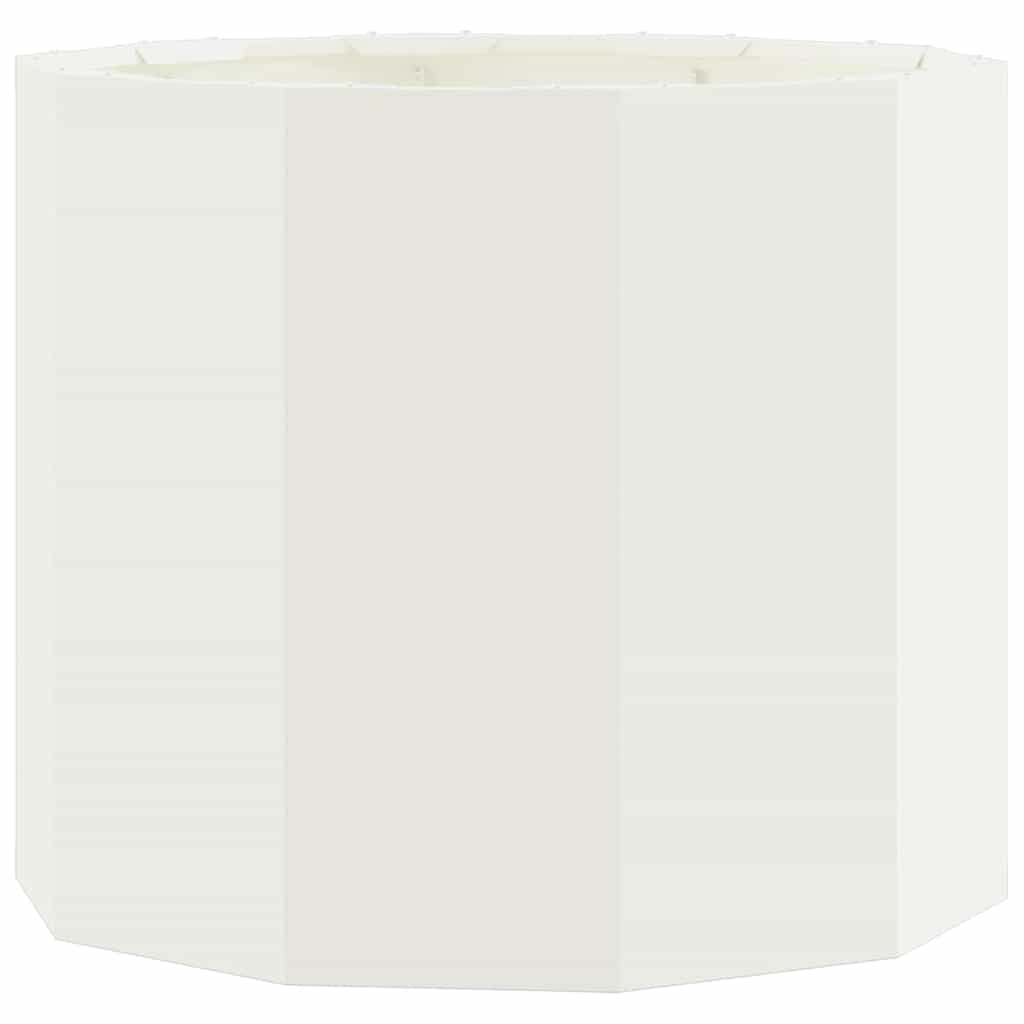 Utomhus Blomkruka Metall Vit 60 x 60 x 50 cm Stål