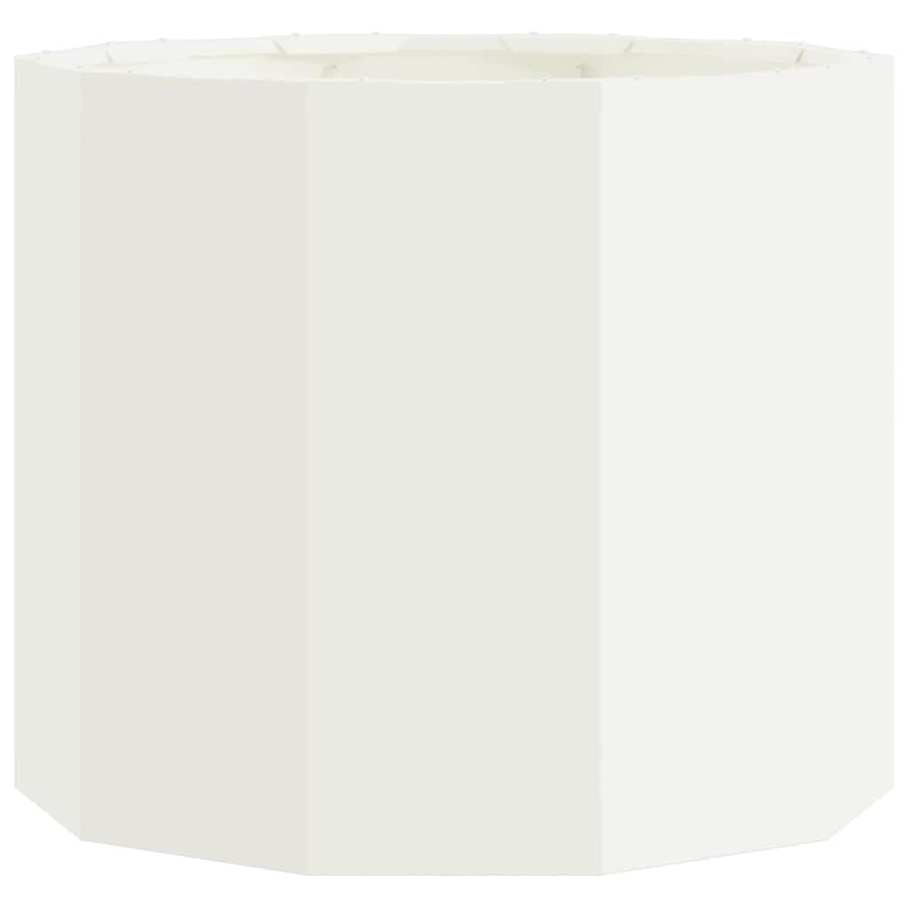 Utomhus Blomkruka Metall Vit 60 x 60 x 50 cm Stål