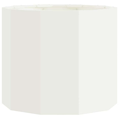 Utomhus Blomkruka Metall Vit 60 x 60 x 50 cm Stål