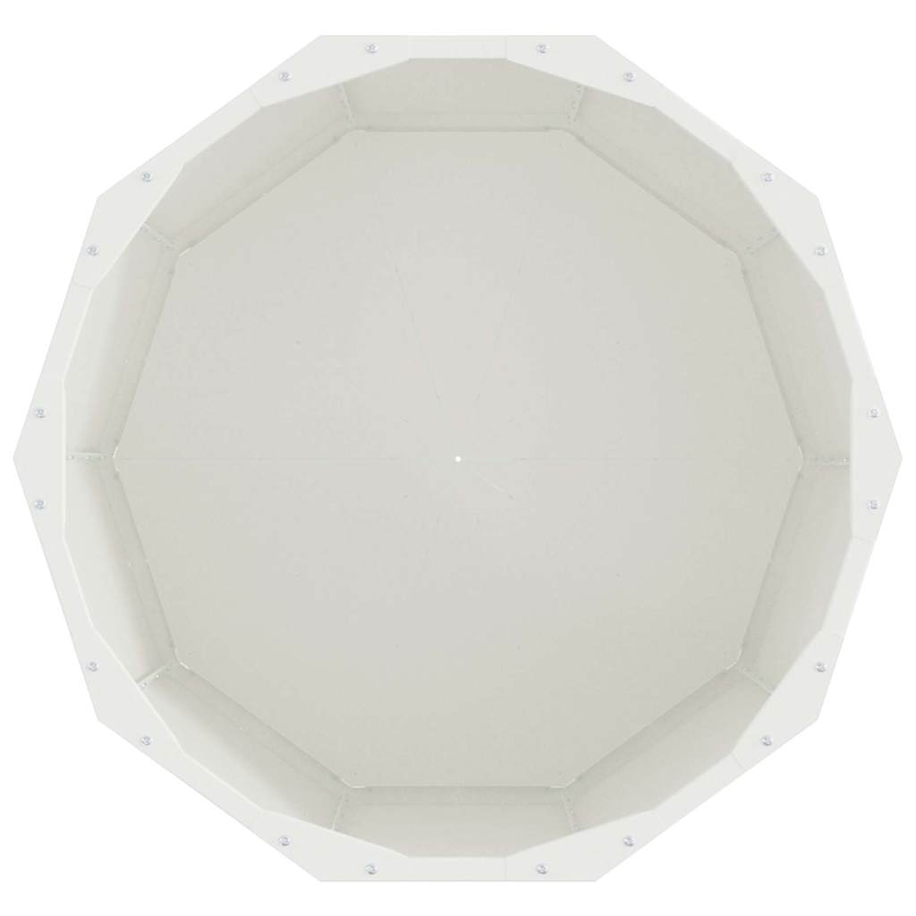 Utomhus Blomkruka Metall Vit 60 x 60 x 50 cm Stål