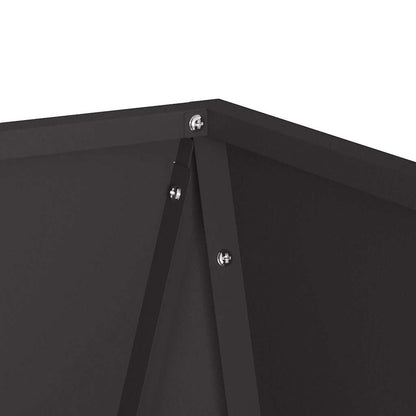 Utomhus Blomkruka Metall 2 pcs Svart 30 x 30 x 75 cm Stål