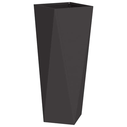 Utomhus Blomkruka Metall 2 pcs Svart 30 x 30 x 75 cm Stål