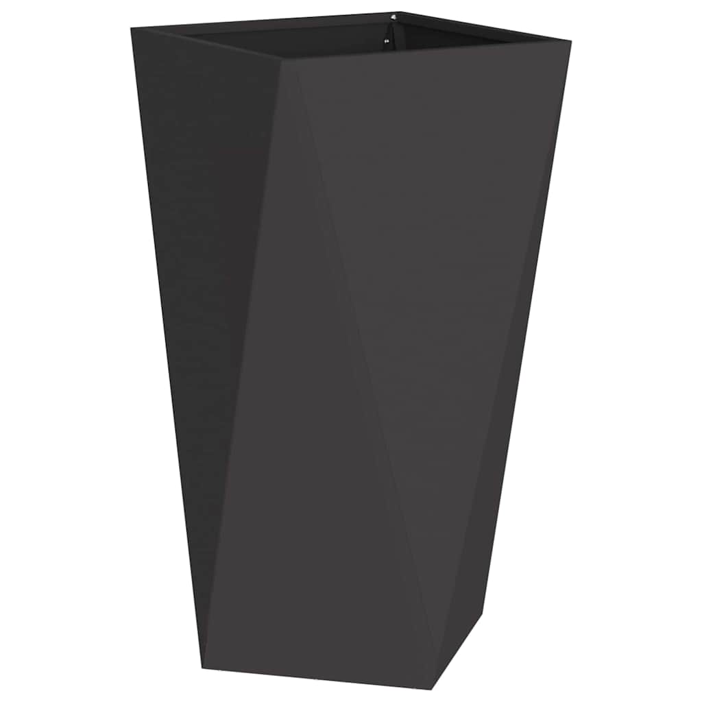 Utomhus Blomkruka Metall 2 pcs Svart 40 x 40 x 75 cm Stål