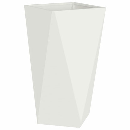Utomhus Blomkruka Metall 2 pcs Vit 40 x 40 x 75 cm Stål