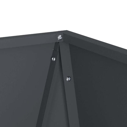 Utomhus Blomkruka Metall 2 pcs Antracit 40 x 40 x 75 cm Stål