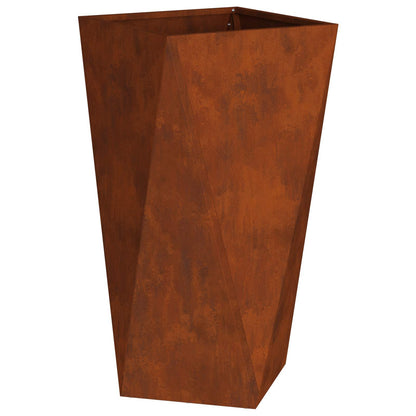 Utomhus Blomkruka Metall 2 pcs Rostig 40 x 40 x 75 cm