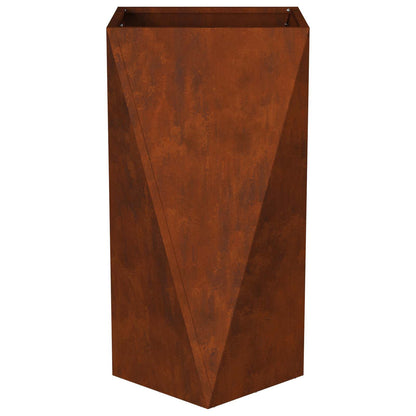 Utomhus Blomkruka Metall 2 pcs Rostig 40 x 40 x 75 cm