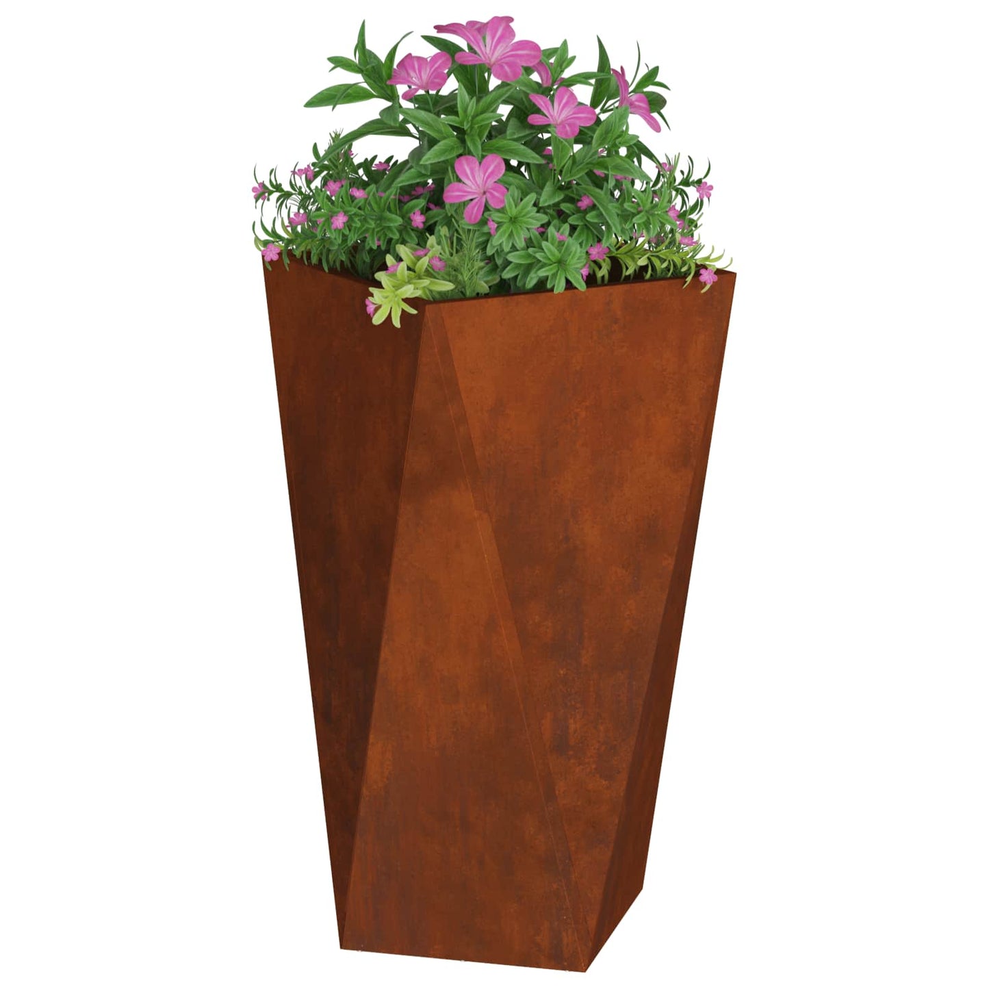 Utomhus Blomkruka Metall 2 pcs Rostig 40 x 40 x 75 cm