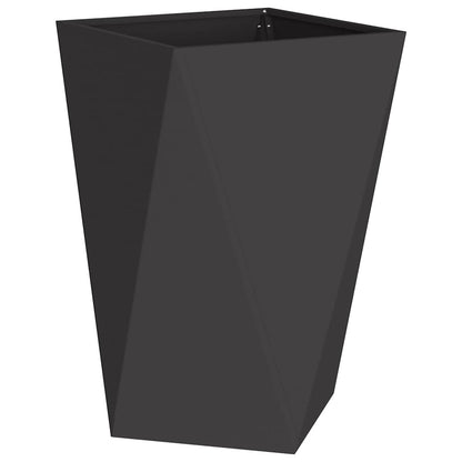 Utomhus Blomkruka Metall 2 pcs Svart 50 x 50 x 75 cm Stål