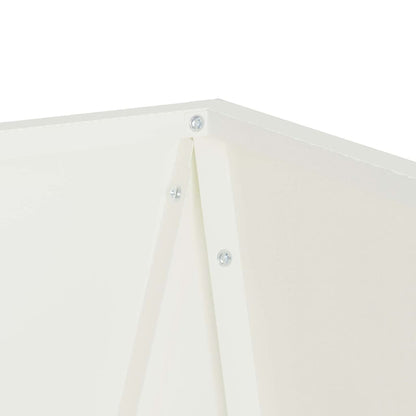 Utomhus Blomkruka Metall 2 pcs Vit 50 x 50 x 75 cm Stål