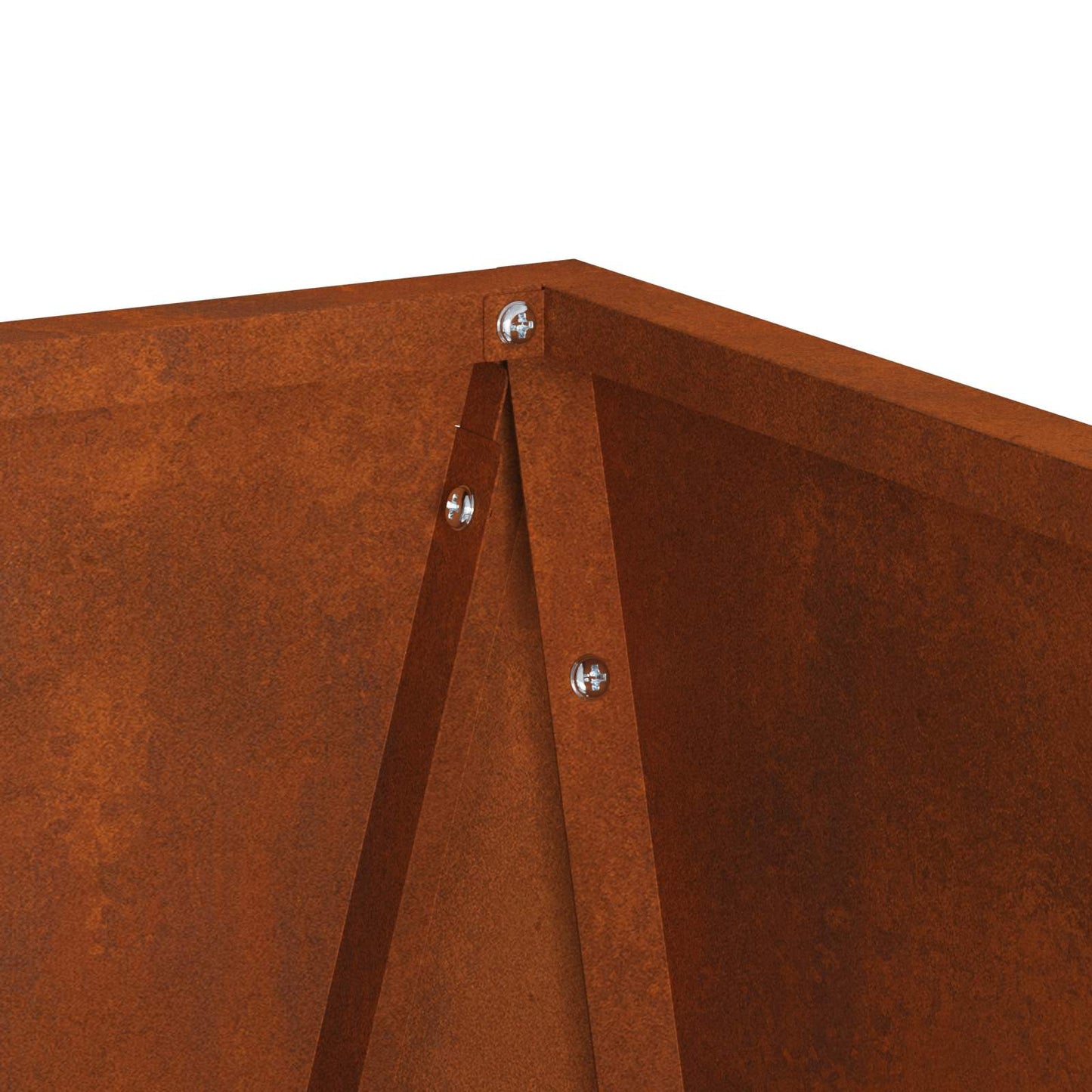 Utomhus Blomkruka Metall 2 pcs Rostig 50 x 50 x 75 cm