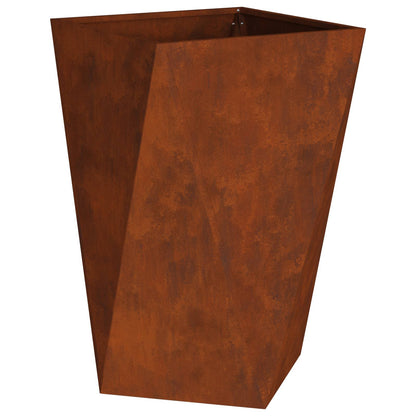 Utomhus Blomkruka Metall 2 pcs Rostig 50 x 50 x 75 cm