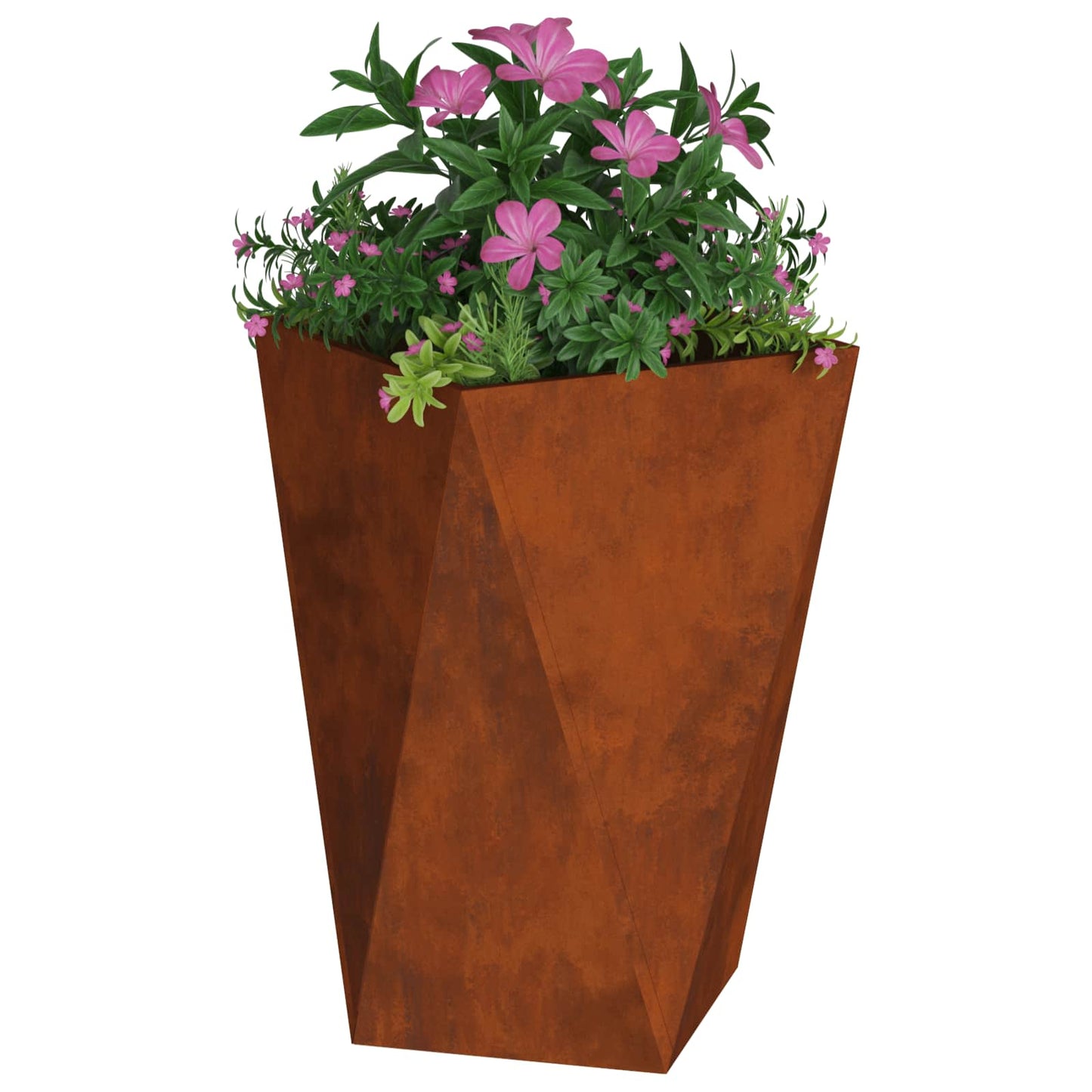 Utomhus Blomkruka Metall 2 pcs Rostig 50 x 50 x 75 cm