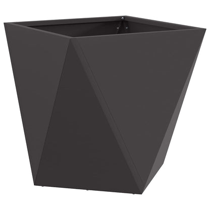 Utomhus Blomkruka Metall 2 pcs Svart 50 x 50 x 50 cm Stål