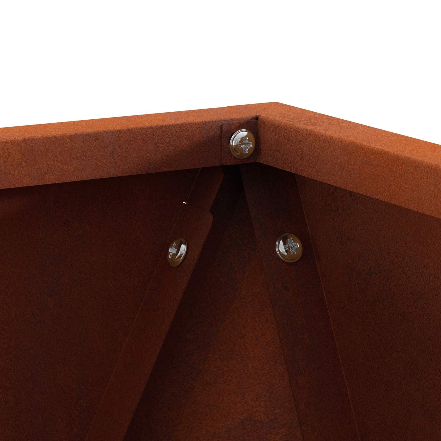 Utomhus Blomkruka Metall 2 pcs Rostig 50 x 50 x 50 cm