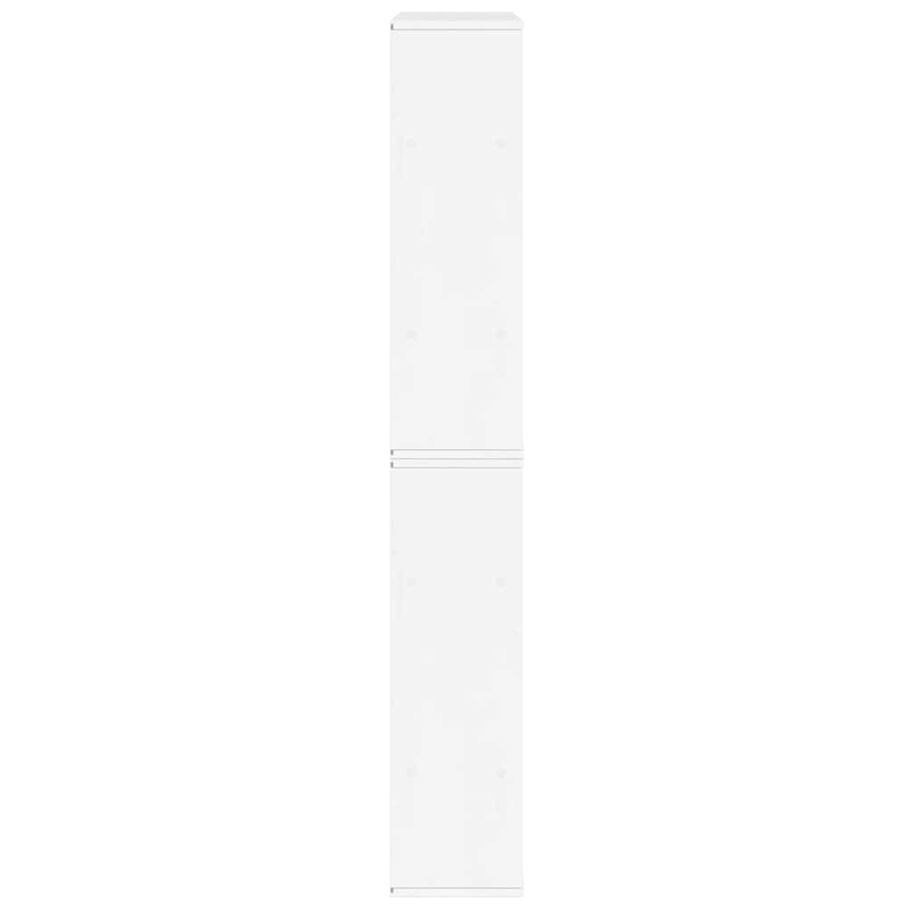 Sidoskåp 4 st "ODDA" vit 40x24x79 cm massiv trä furu