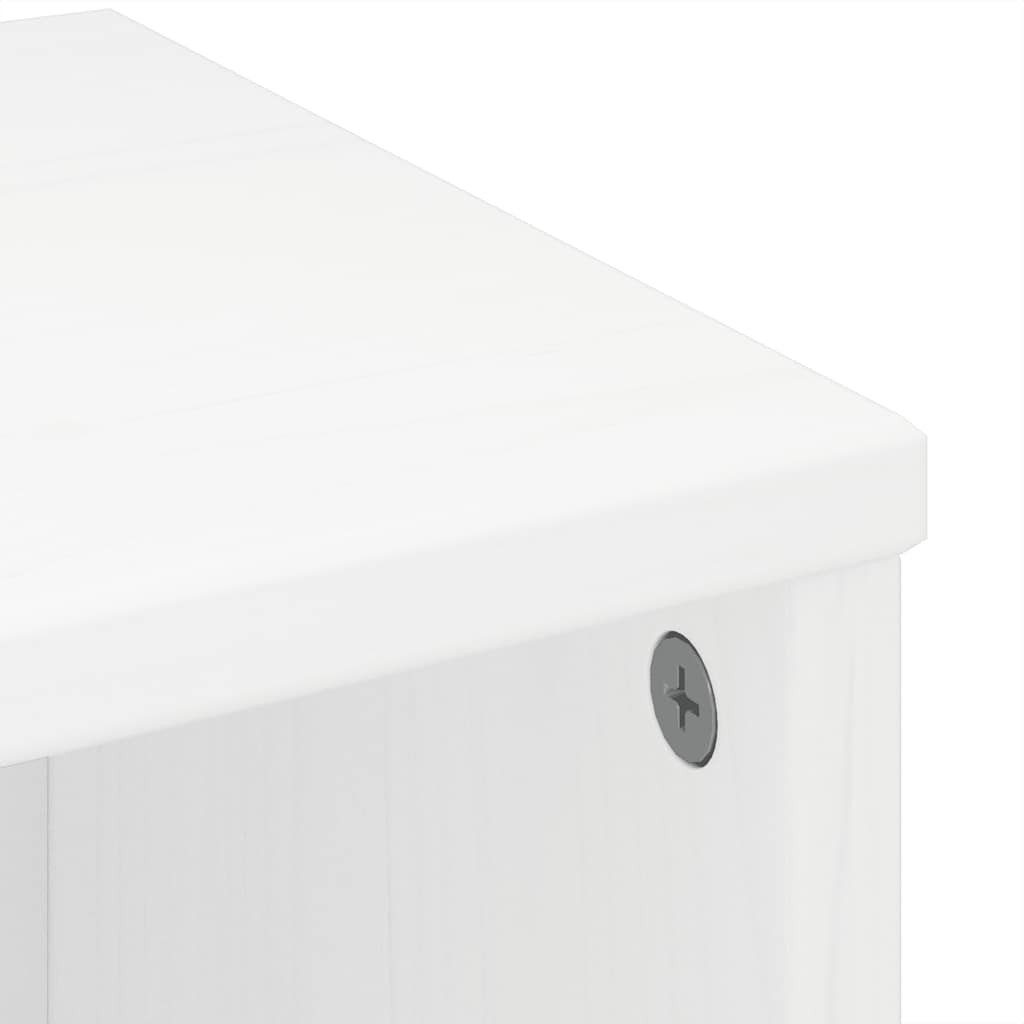 Skåp Vit 6 st "ODDA" 40x24x79 cm massivt Trä furu