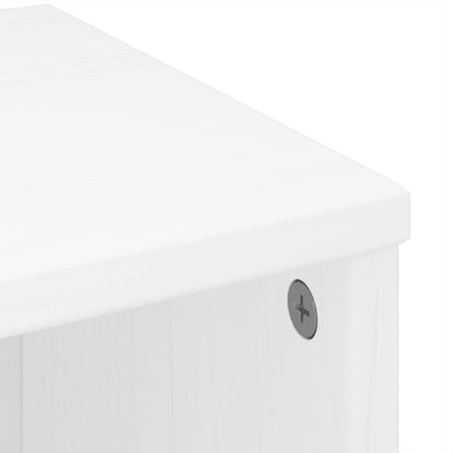 Skåp Vit 6 st "ODDA" 40x24x79 cm massivt Trä furu