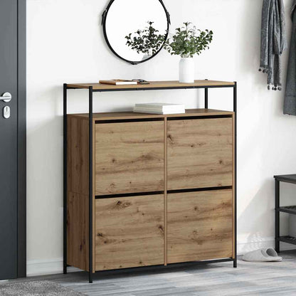 Skoskåp med hylla Artisan Ek 100 x 34 x 112 cm Konstruerat trä