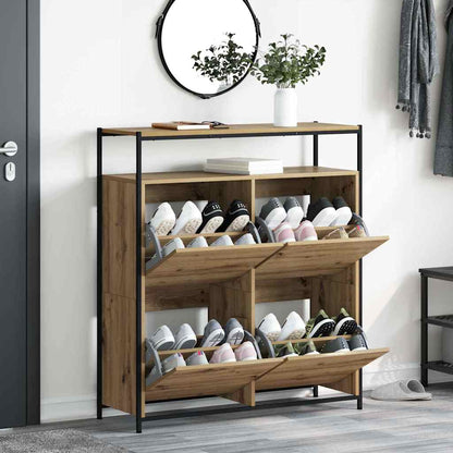 Skoskåp med hylla Artisan Ek 100 x 34 x 112 cm Konstruerat trä