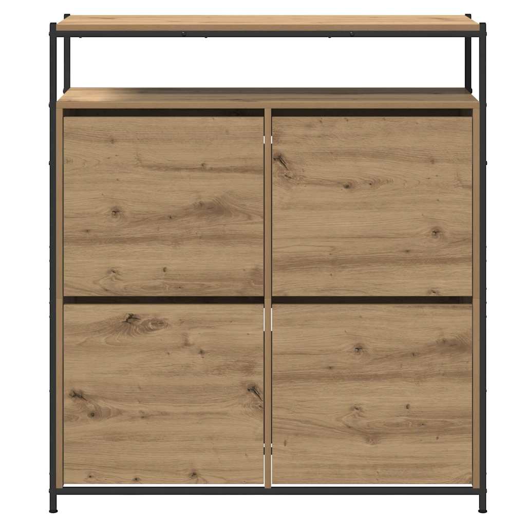 Skoskåp med hylla Artisan Ek 100 x 34 x 112 cm Konstruerat trä