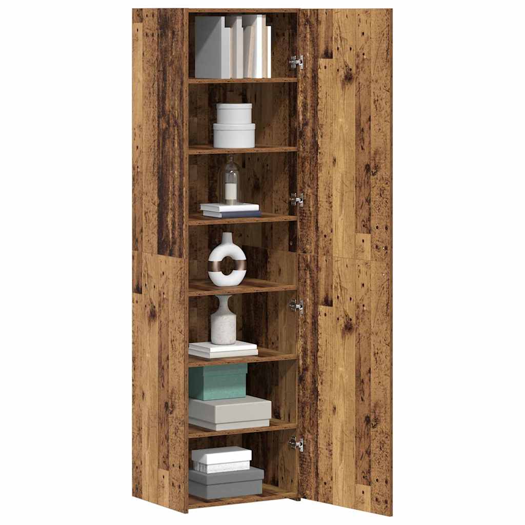 Skåp Åldrat Trä 50 x 42,5 x 185 cm