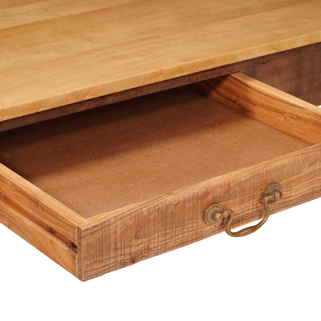 Soffbord Brun med låda 110 x 55 x 40 cm Massivt mangoträ