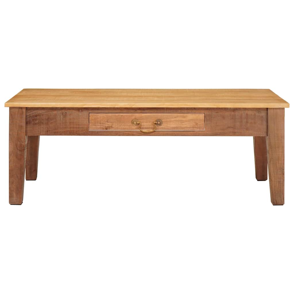 Soffbord Brun med låda 110 x 55 x 40 cm Massivt mangoträ