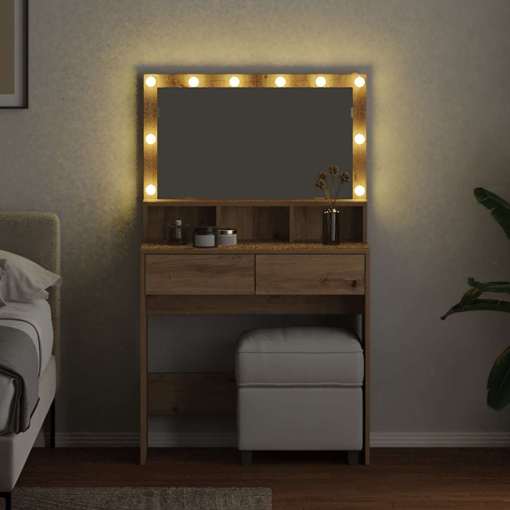 Smyckebord Artisan Ek 80 x 41 x 134,5 cm Konstruerat trä