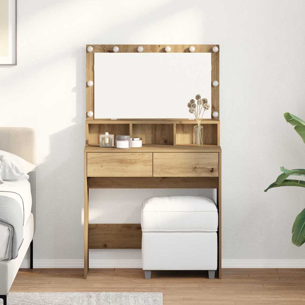 Smyckebord Artisan Ek 80 x 41 x 134,5 cm Konstruerat trä