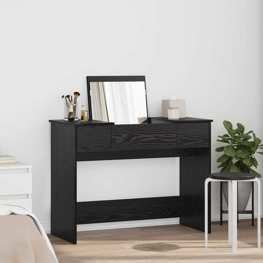 Sminkbord Svart Ek 100 x 45 x 76 cm