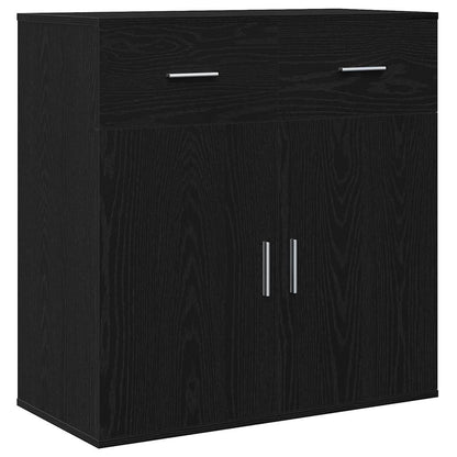 Skänk Svart Ek med låda 78 x 38 x 80 cm